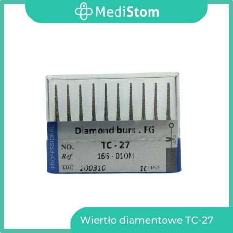 Wiertło Diamentowe TC-27 166-010M; (niebieskie); 10 szt.