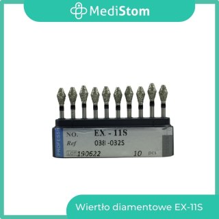 Wiertło Diamentowe EX-11S 038-032S; (czarne); 10 szt.