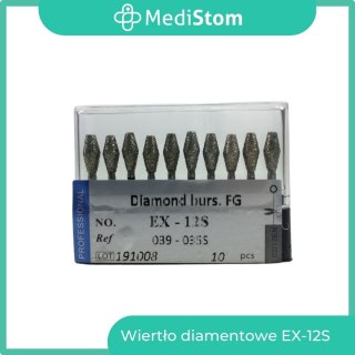 Wiertło Diamentowe EX-12S 039-035S; (czarne); 10 szt.