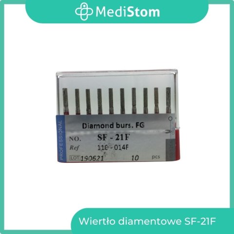 Wiertło Diamentowe SF-21F 110-014F; (czerwone); 10 szt.