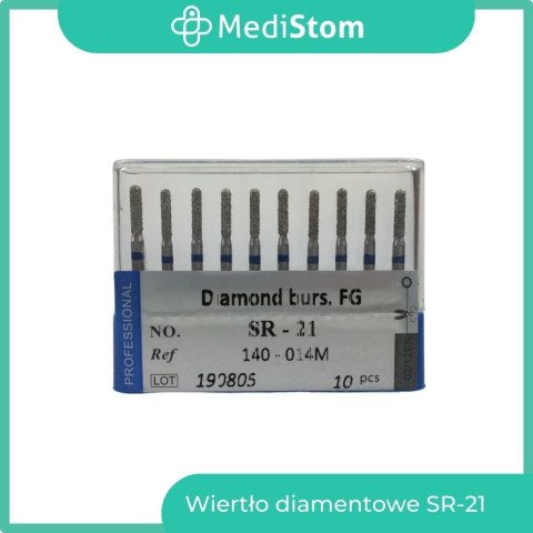 Wiertło Diamentowe SR-21 140-014M; (niebieskie); 10 szt.