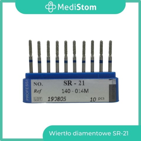 Wiertło Diamentowe SR-21 140-014M; (niebieskie); 10 szt.