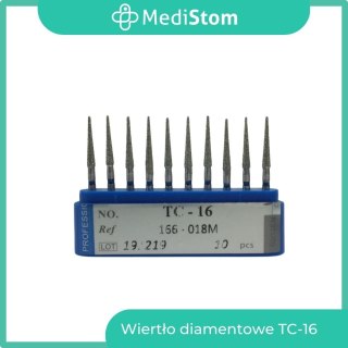 Wiertło Diamentowe TC-16 166-018M; (niebieskie); 10 szt.