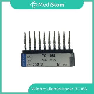 Wiertło Diamentowe TC-16S 166-018S; (czarne); 10 szt.