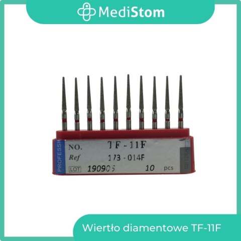 Wiertło Diamentowe TF-11F 173-014F; (czerwone); 10 szt.