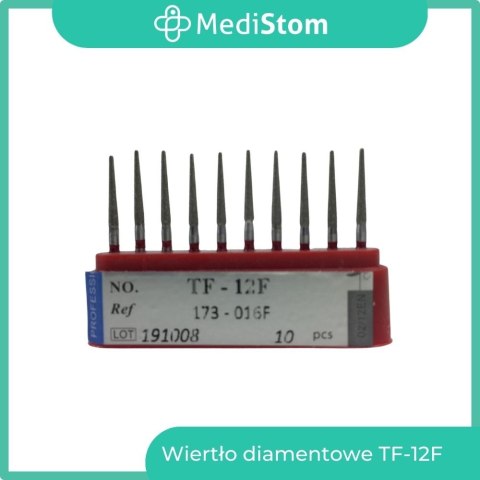 Wiertło Diamentowe TF-12F 173-016F; (czerwone); 10 szt.