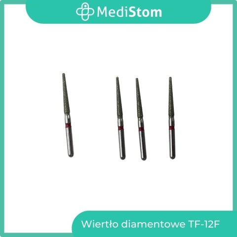 Wiertło Diamentowe TF-12F 173-016F; (czerwone); 10 szt.