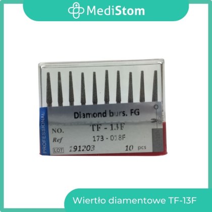 Wiertło Diamentowe TF-13F 173-018F; (czerwone); 10 szt.