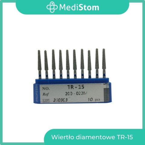 Wiertło Diamentowe TR-15 200-022M; (niebieskie); 10 szt.