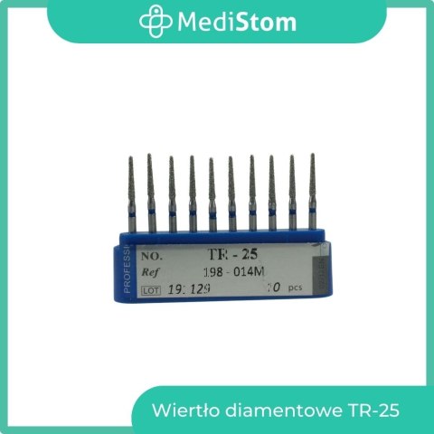 Wiertło Diamentowe TR-25 198-014M; (niebieskie); 10 szt.