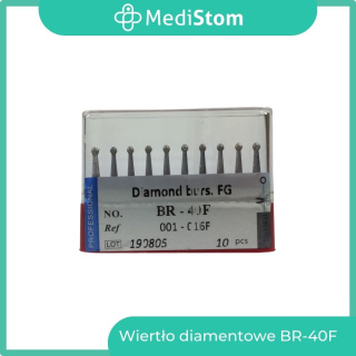 Wiertło Diamentowe BR-40F 001-016F; (czerwone); 10 szt.