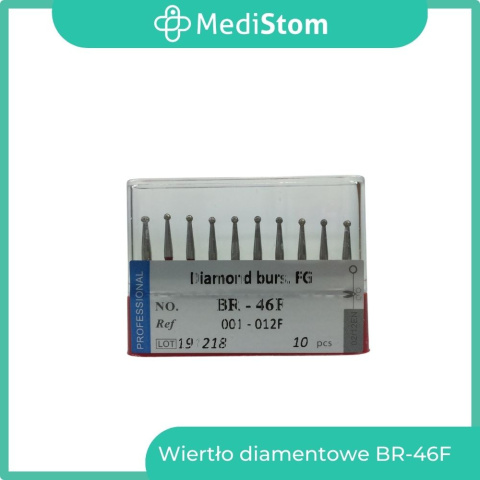 Wiertło Diamentowe BR-46F 001-012F; (czerwone); 10 szt.