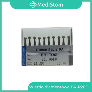 Wiertło Diamentowe BR-R26F 001-R023F; (czerwone); 10 szt.