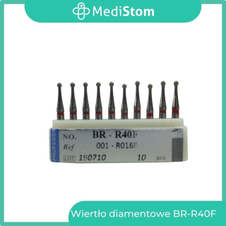 Wiertło Diamentowe BR-R40F 001-R016F; (czerwone); 10 szt.