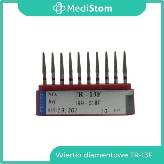 Wiertło Diamentowe TR-13F 199-018F; (czerwone); 10 szt.