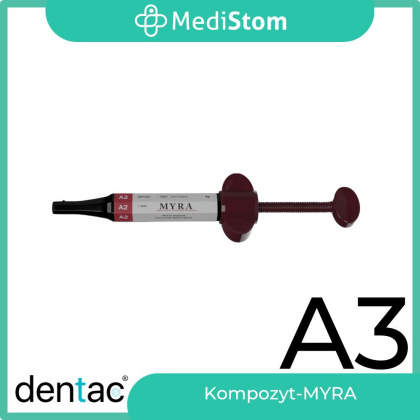 Kompozyt do wypełnień Myra, A3 - Microhybrid Composite A3,4g, DENTAC