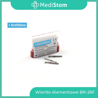 Wiertło Diamentowe BR-26F 001-023F; (czerwone); 10 szt.