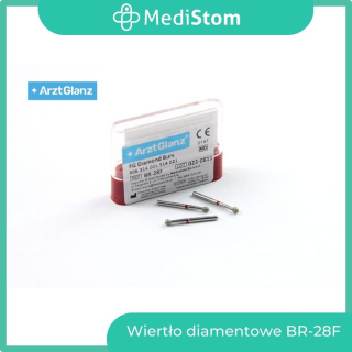 Wiertło Diamentowe BR-28F 001-021F; (czerwone); 10 szt.