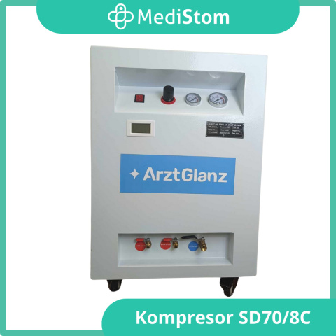 Kompresor Stomatologiczny Arzt Glanz 35litrów / 165l/min / 45db model:SD70/8CD