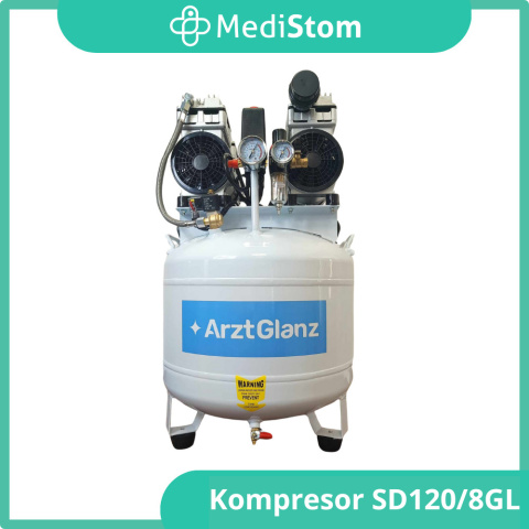 Kompresor Stomatologiczny SD-120/8GL, 50l z osuszaczem ARZT GLANZ