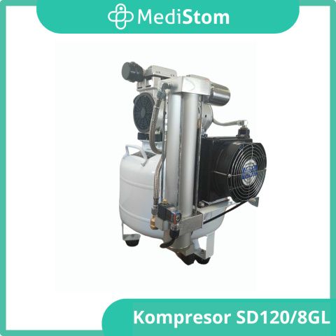 Kompresor Stomatologiczny SD-120/8GL, 50l z osuszaczem ARZT GLANZ