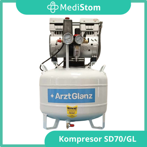 Kompresor Stomatologiczny SD-70/8GL, 40l z osuszaczem ARZT GLANZ